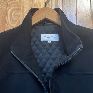 Calving Klein warm Jacket/Car coat Calvin Klein quilted lining. Zipper XL